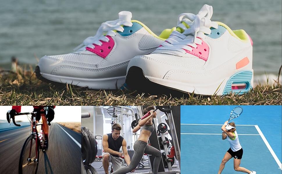 Кросівки для бігу Hitmars: чоловічі та жіночі, зручні, легкі, з повітряною подушкою, чорно-зелені, розміри EU36-EU47