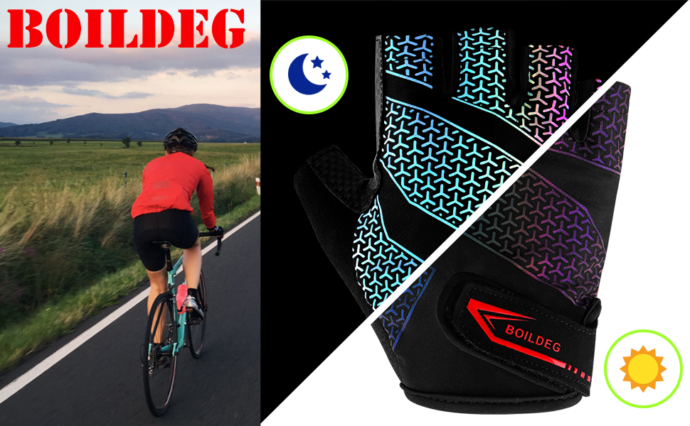 Велосипедні рукавички без пальців для MTB, фітнесу, дамам та чоловікам. Дихаючі, антиковзні, амортизуючі. Розмір M. Зміна кольору.