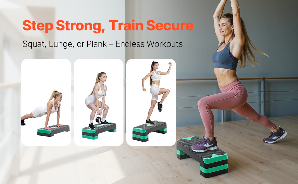 Платформа для аеробіки VEVOR (зелена)