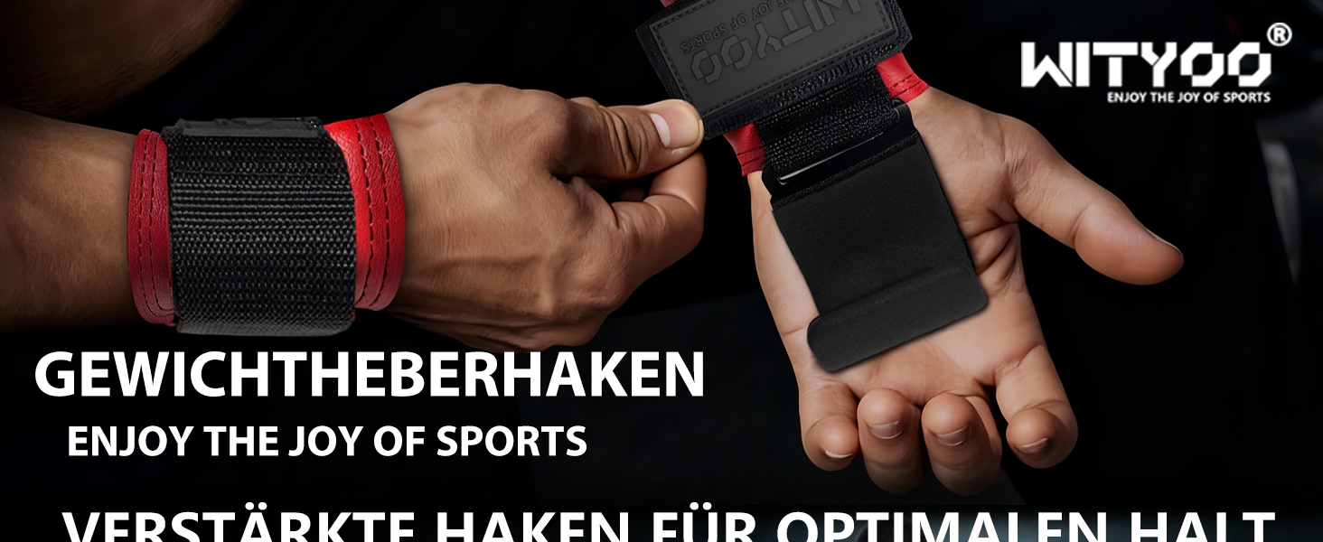Навантажувальні петлі для важкої атлетики Zughilfen, фітнесу та пауерліфтингу, чорні. Підходять для чоловіків та жінок, для силового тренування, кросфіту та важкої атлетики.