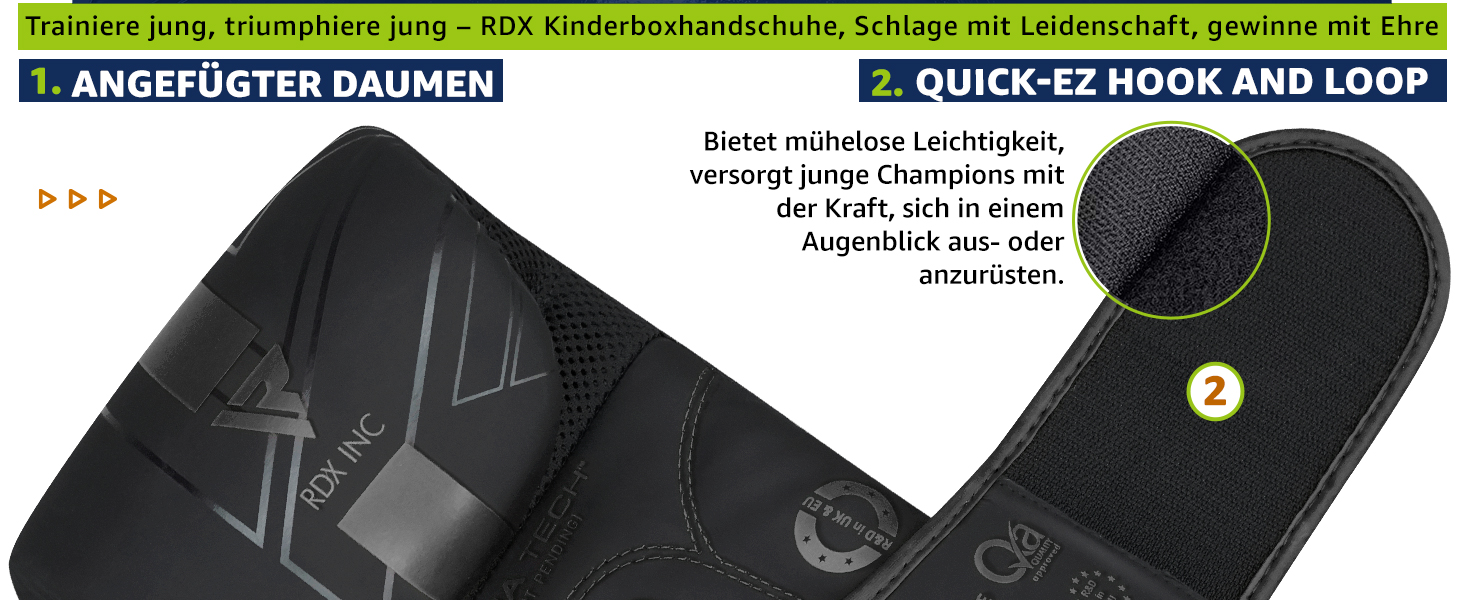 Боксерські рукавички RDX для дітей Maya Hide, 8oz (червоні) - Муай Тай, Кікбоксинг, MMA, бокс