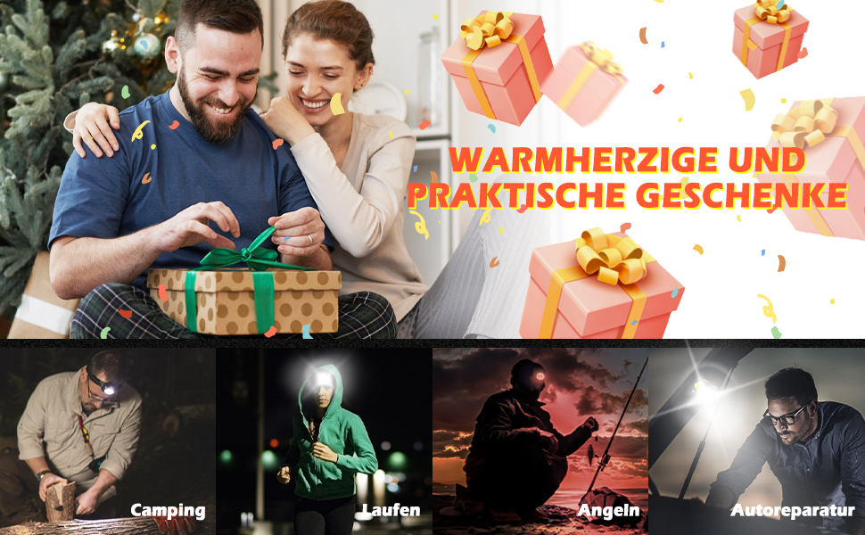 LED налобний ліхтар з акумулятором, 2 шт., 2000 люменів, супер яскравий, сенсор, 14 режимів, водонепроникний, легкий, для риболовлі, бігу, кемпінгу