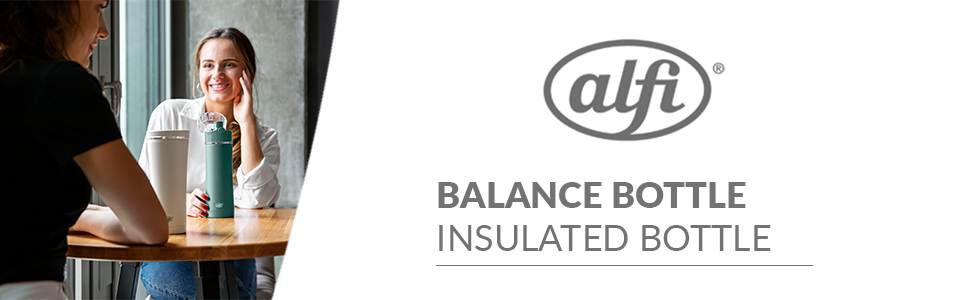 Термос пляшка alfi BALANCE 500 мл, нержавіюча сталь, морська хвоя, герметична, зручний замок, зберігає холод до 24 годин, без BPA, можна мити в посудомийній машині