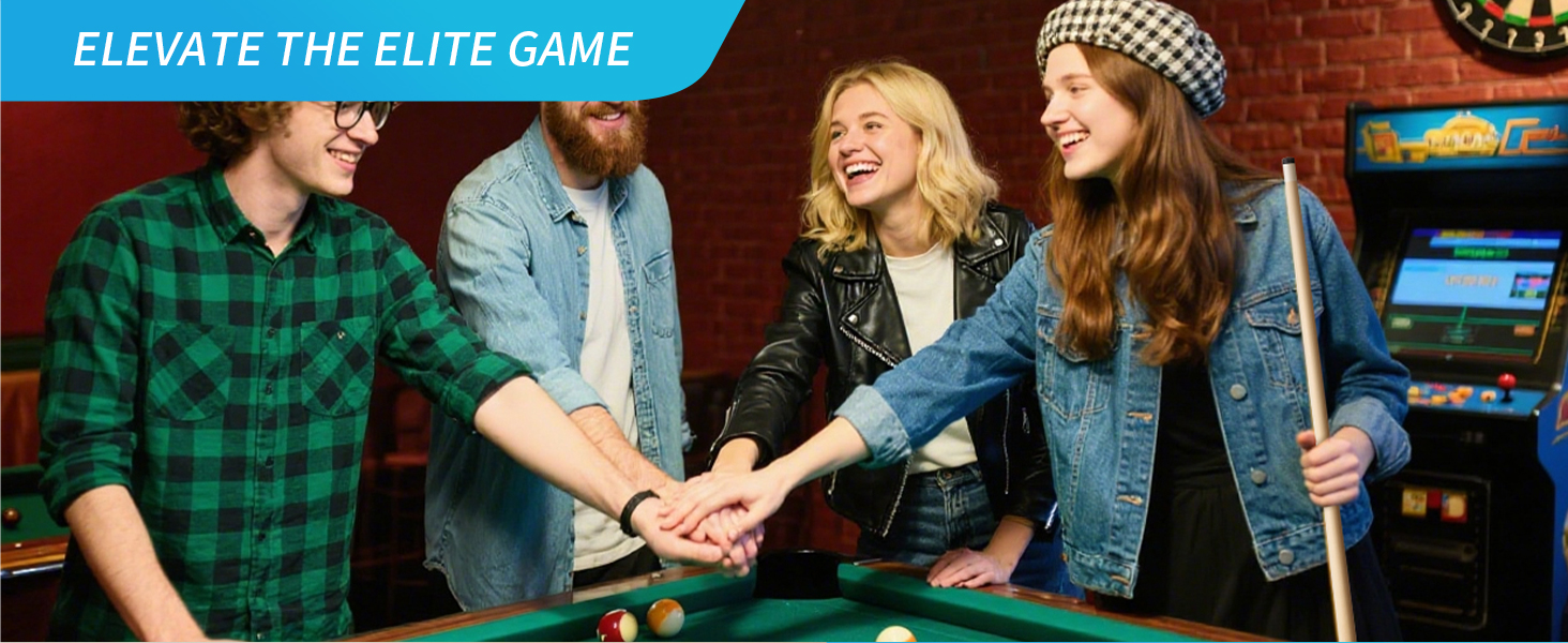 Більярдний кий Horse Billiard з наконечниками 13 мм, 147 см, включає рукавички та крейду, для дорослих, дизайн Gotik, Ahorn/Eschenholz