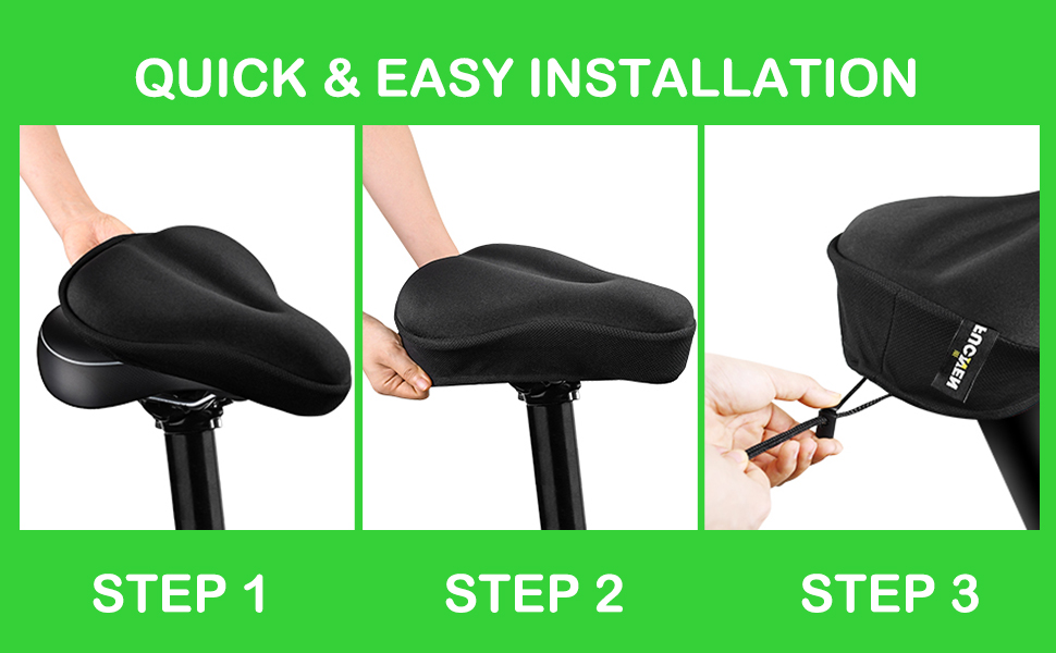 Покриття для велосипедного сидіння Sattelbezug, 27 x 25 см, широке, гелеве, для стаціонарних велосипедів, велотренажерів, спиннингу, з гелевою подушкою, м'яке, небесно-блакитне