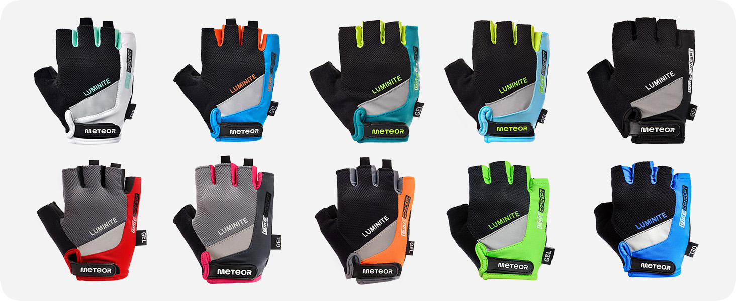 Рукавички велосипедні MTB Meteor Radhandschuhe Gel GX31 Green для чоловіків та жінок, для гірського велосипеда, даунхілу, туризму, дитячі (XS), зелені