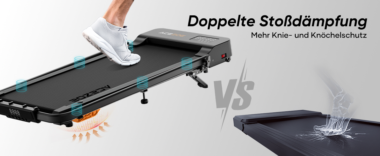 Біговий тренажер 6-в-1 для дому, складаний, з регулюванням нахилу 10% та ручками. Макс. вага 135 кг, LED-дисплей, пульт ДУ та додаток. Без встановлення (Чорний/Помаранчевий)