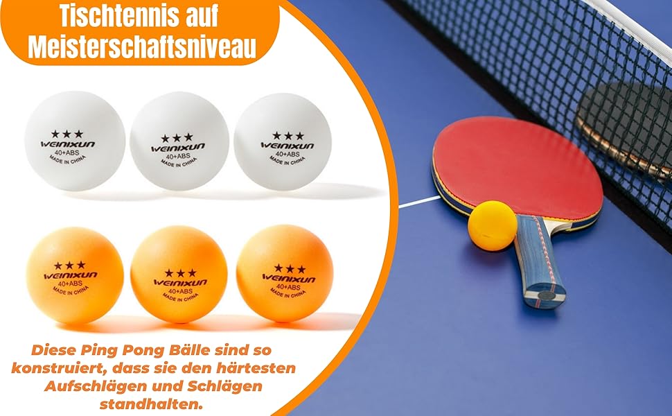 20 тенісних м'ячів для настільного тенісу, поліуретан 40+ якість, різні кольори, тренувальні м'ячі, високоякісні ABS-м'ячі, надзвичайно міцні для внутрішніх та зовнішніх столів для пінг-понгу, змагання та гри. 10 шт. білих + 10 шт. жовтих