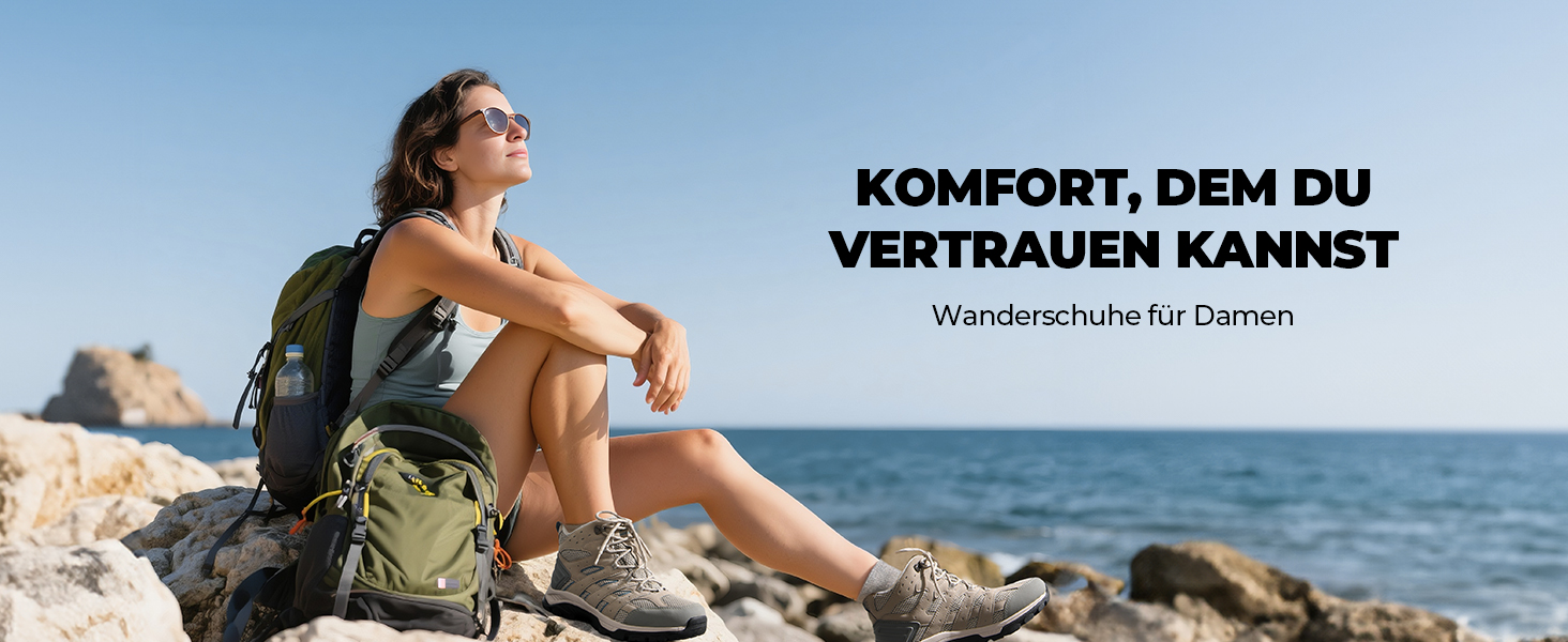 Черевики для піших прогулянок NORTIV 8 жіночі, 39 EU, темно-сірий замш