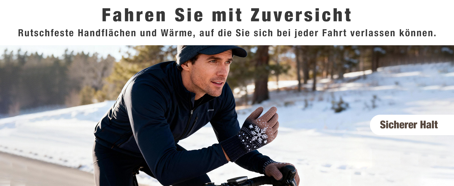 Зимові рукавички Origem для чоловіків та жінок. Теплі рукавички з вовни з підкладкою з флісу, сенсорні, для спорту та активного відпочинку. Чорний колір.