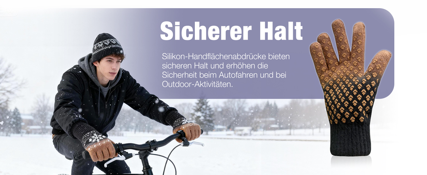 Зимові рукавички Origem для чоловіків та жінок. Теплі рукавички з вовни з підкладкою з флісу, сенсорні, для спорту та активного відпочинку. Чорний колір.