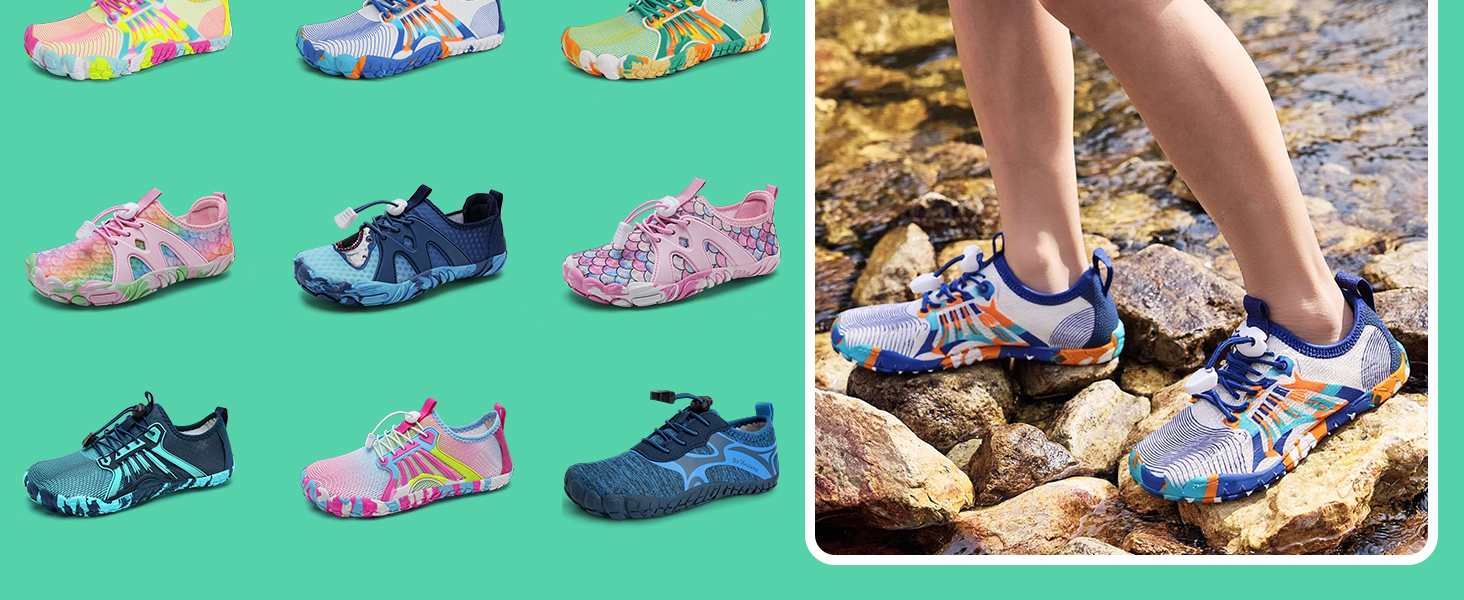 Дитячі шльопанці IceUnicorn для плавання та прогулянок: дихаючі, підошва без шкарпеток, рожеві (35 EU)