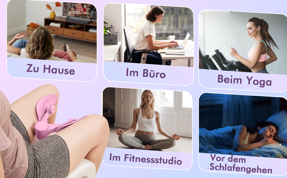 Тренування тазового дна та внутрішньої поверхні стегна: тренажер для дому, рожевий