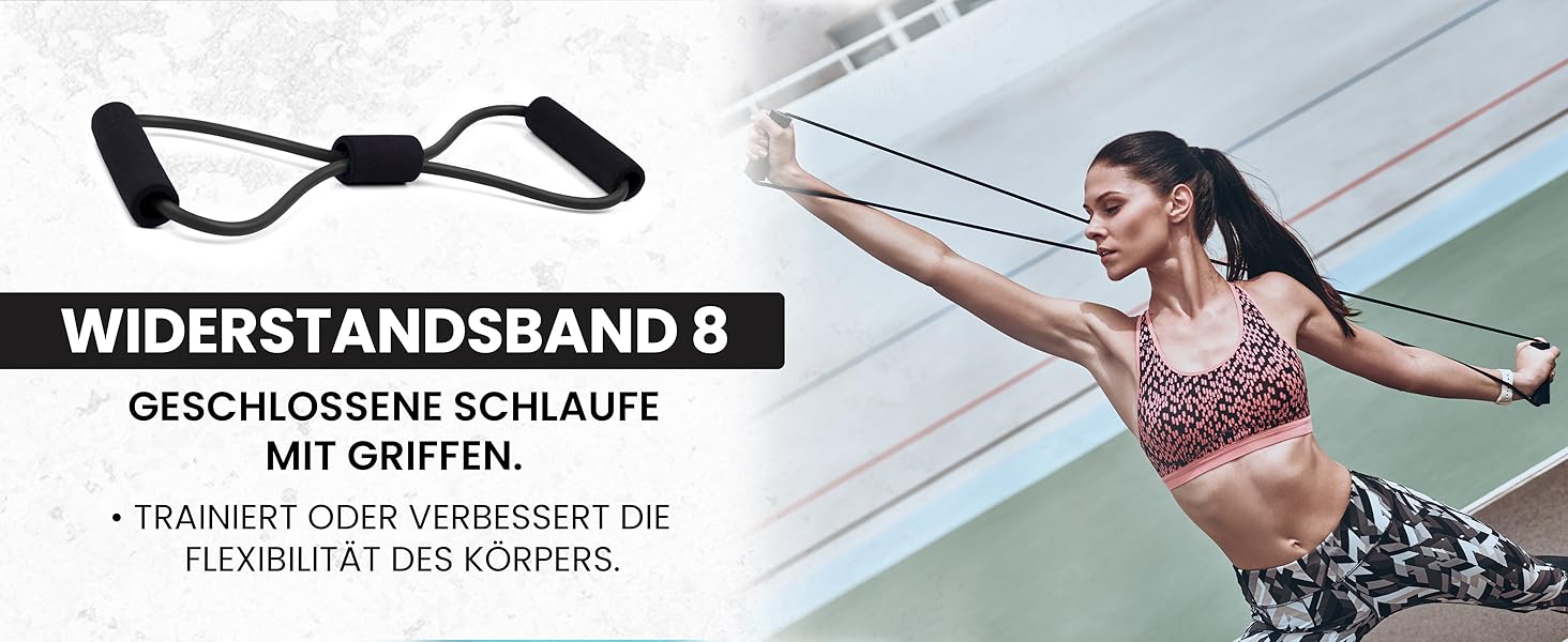 Набір для масажу м'язів Unycos: ролер фасції, фітнес-гумка, масажний м'яч, палиця для реабілітації, шнур для фітнесу та сумка для зберігання (чорний)
