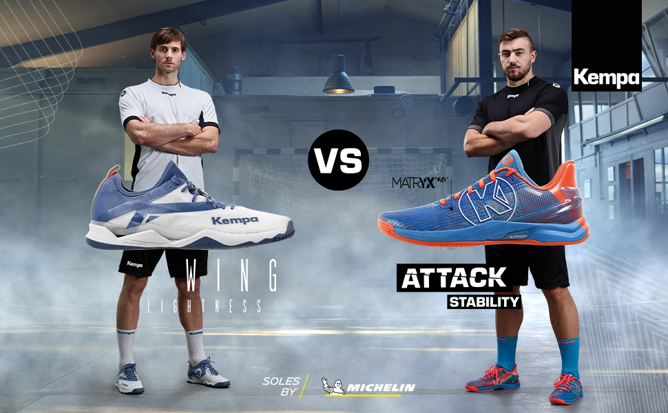 Дитячі гандбольні кросівки Kempa Attack Contender Junior - блакитний, розмір 32 EU