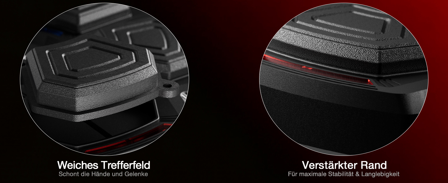 Музична бокс-машина FOOING зі світлодіодами, Bluetooth та рівнями швидкості для дорослих та дітей. Тренувальний пристрій для зняття стресу з боксерськими рукавичками для домашніх тренувань. Інтелектуальне фітнес-обладнання.