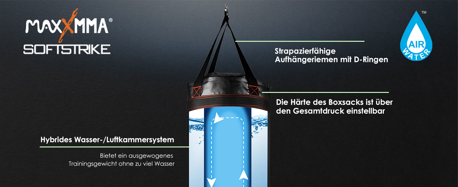 Боксерський мішок MaxxMMA Wasser/Luft (вода/повітря), важкий