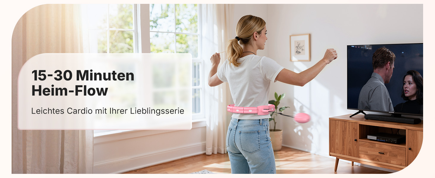 Хула-хуп MERACH з лічильником калорій та вагами, тихий, знімний, для талії 84-144 см, для спалювання жиру та кардіотренувань, домашній фітнес-інвентар