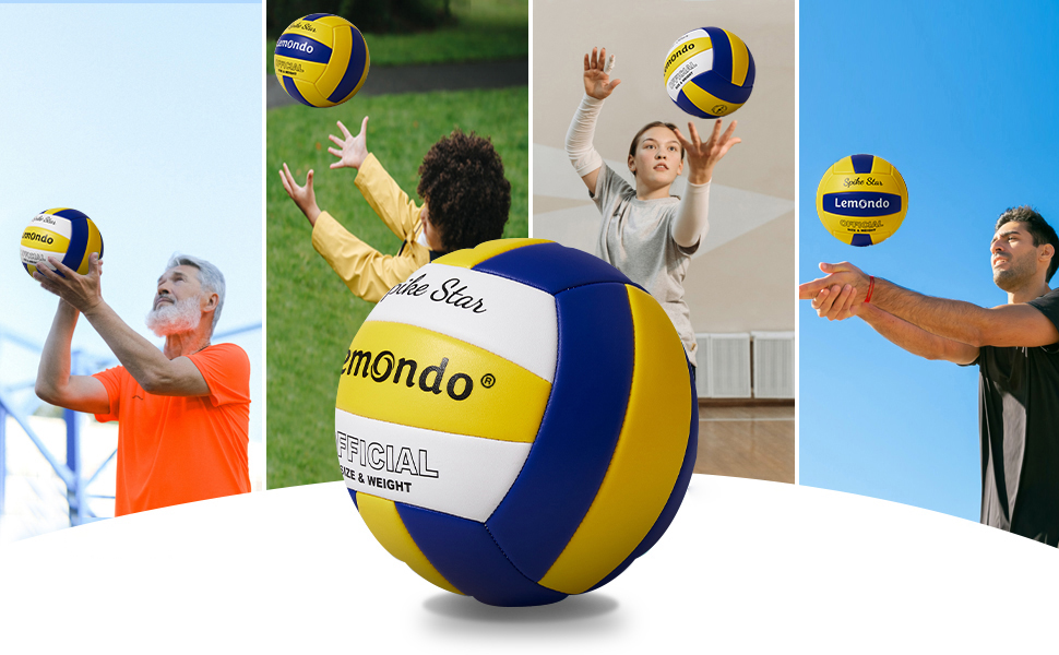 Волейбольний м'яч Lemondo PU для пляжного волейболу, м'який, водостійкий, з насосом. Підходить для гри в приміщенні та на вулиці. Білий.