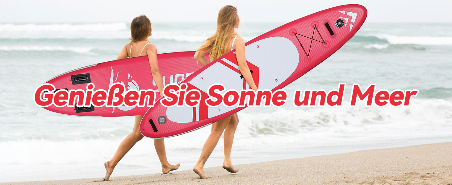 Надувна SUP-дошка ZealWe 320/335 см з аксесуарами, серфборд до 150 кг, комплект: алюмінієве весло, сидіння, рюкзак, насос