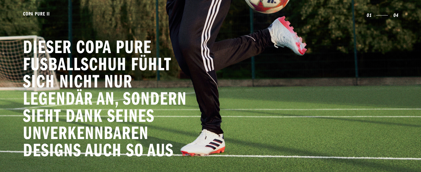 Дитячі футбольні бутси Adidas Copa Pure 2.4 для унісекс, 24 EU, кольори: Ivory, Core Black, Solar Red