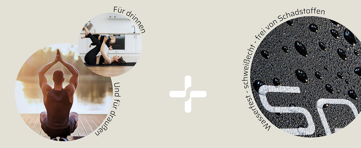 Захисна килимок для спортивних залів SportPlus - антиковзаюча підкладка для тренажерів (велотренажер, біговий тренажер, тренажер для греблі) - безпечна для здоров'я, підходить для йоги та гімнастики, розмір 170x90 см