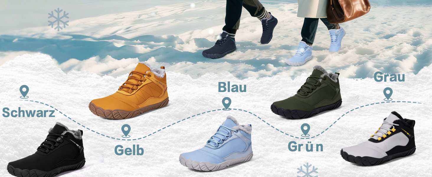 Чоботи для зими без шнурів Ruyi, чорні, 42 EU - чоловічі та жіночі, водонепроникні, для трейлу, широка носок