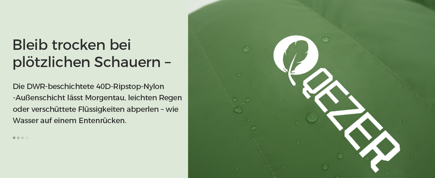 Сплячий мішок XXL з пуху на 3-4 сезони, 230x100 см, для дорослих, кемпінг, трекінг, подорожі (зелений)