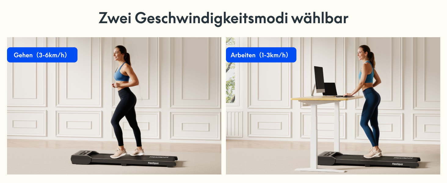 Біговий тренажер FlexiSpot 4-в-1 для дому та офісу, тихий, портативний, з пультом та LED дисплеєм, чорний