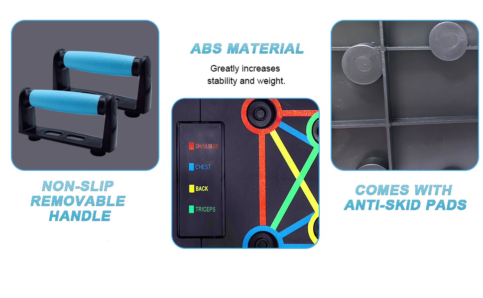 Дошка для віджимань Push Up Board, тренажер для дому, портативна, складана, для чоловіків та жінок