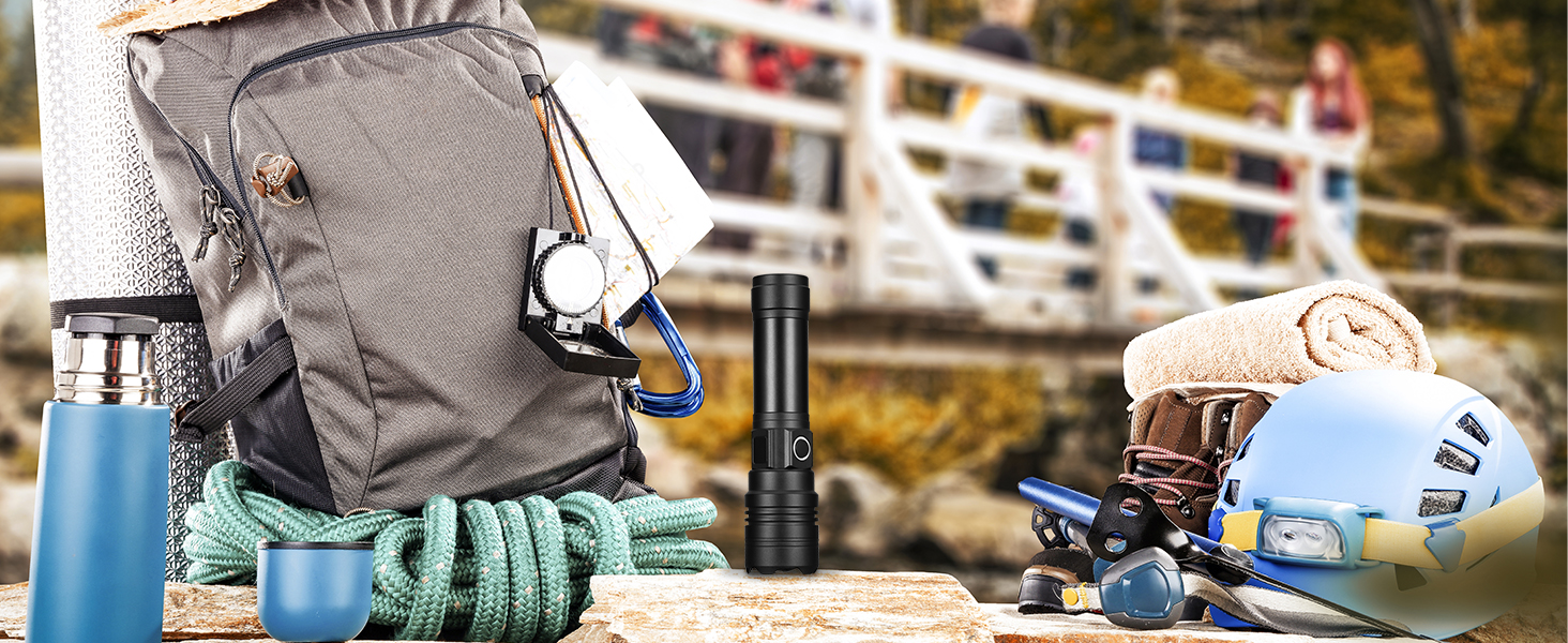 Ліхтар налобний LED USB-C, 500000 люмен, тактичний, 5 режимів, водонепроникний IPX7, для кемпінгу та відпочинку на природі