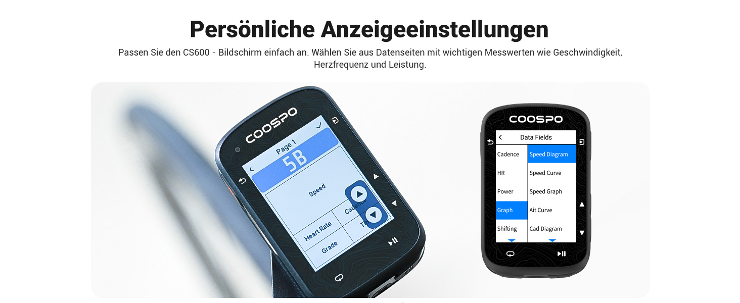 Велокомп'ютер GPS COOSPO CS600 з Bluetooth/ANT+, бездротовий, водонепроникний IPX7, з підсвіткою та навігацією, підтримка велорадара, 36 годин роботи