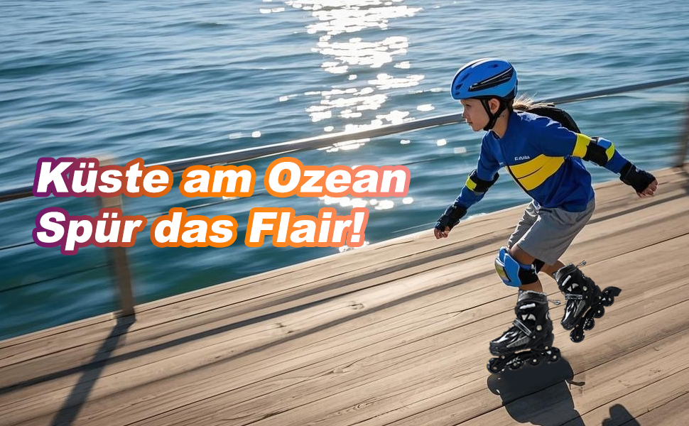 Роликові ковзани для дітей, чорні, регульовані, 36-39 EU (240-270 мм), для початківців, indoor/outdoor