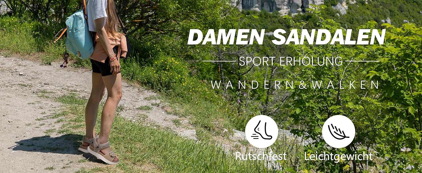 Зручні трекінгові сандалії KuaiLu для жінок: ортопедичні, для плоскостопія, піші прогулянки, літо, відкриті пальці, регульовані, чорний, коричневий