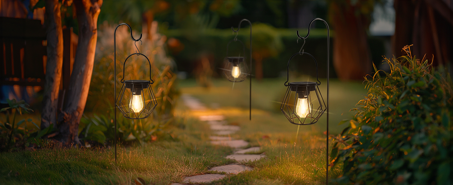 Сонячні лампи для саду на сонячних батареях, 2 шт. Водонепроникні металеві ліхтарі для вулиці, LED, IP65, чорний, V-подібні