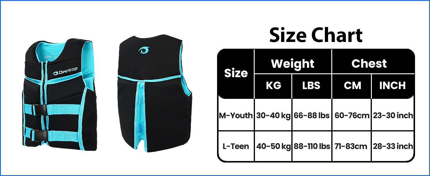 Шолом для плавання Owntop для дітей та юнаків, регульована жилет, унісекс, безпечні застібки для SUP, каякінгу, риболовлі, вітрильного спорту, багатокольоровий