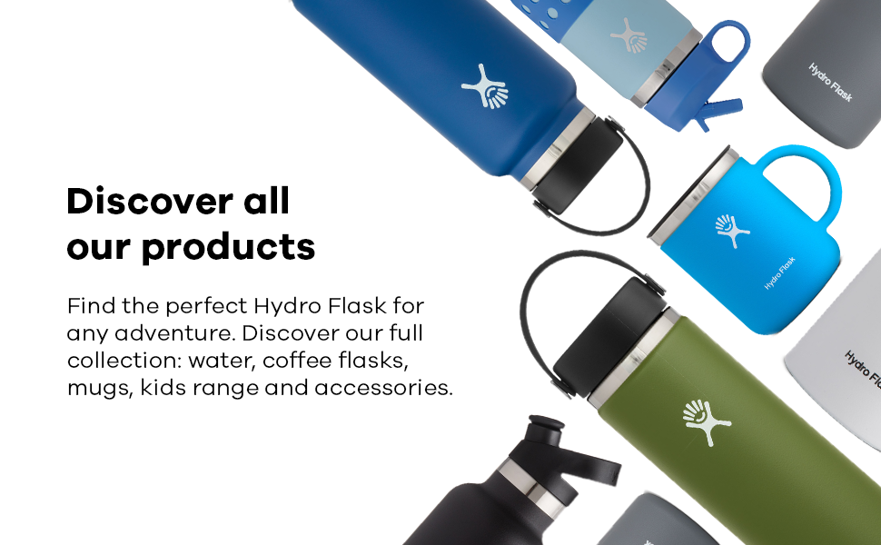 Термос HYDRO FLASK M24CP001, нержавіюча сталь 18/8, чорний