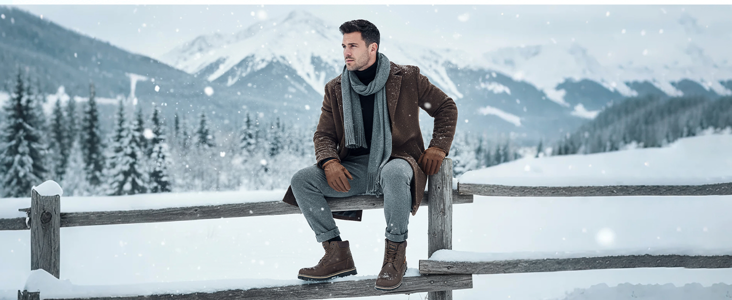 Чоловічі зимові черевики CC-Los: теплі, з підкладкою, антиковзаючі, розмір 40-48 EU (43 EU, сірий 46)