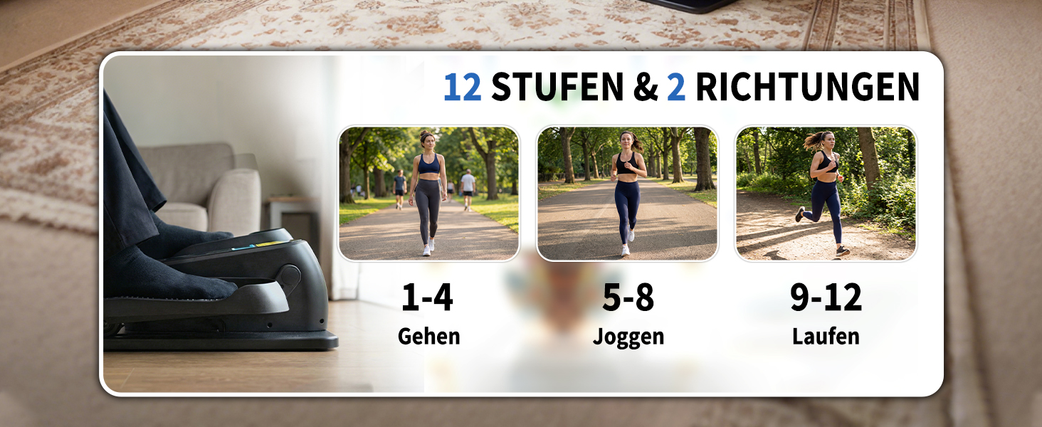 Електричний еліптичний тренажер Amonax для дому, міні крос-тренажер для сидіння, кардіо тренажер під стіл, для людей похилого віку