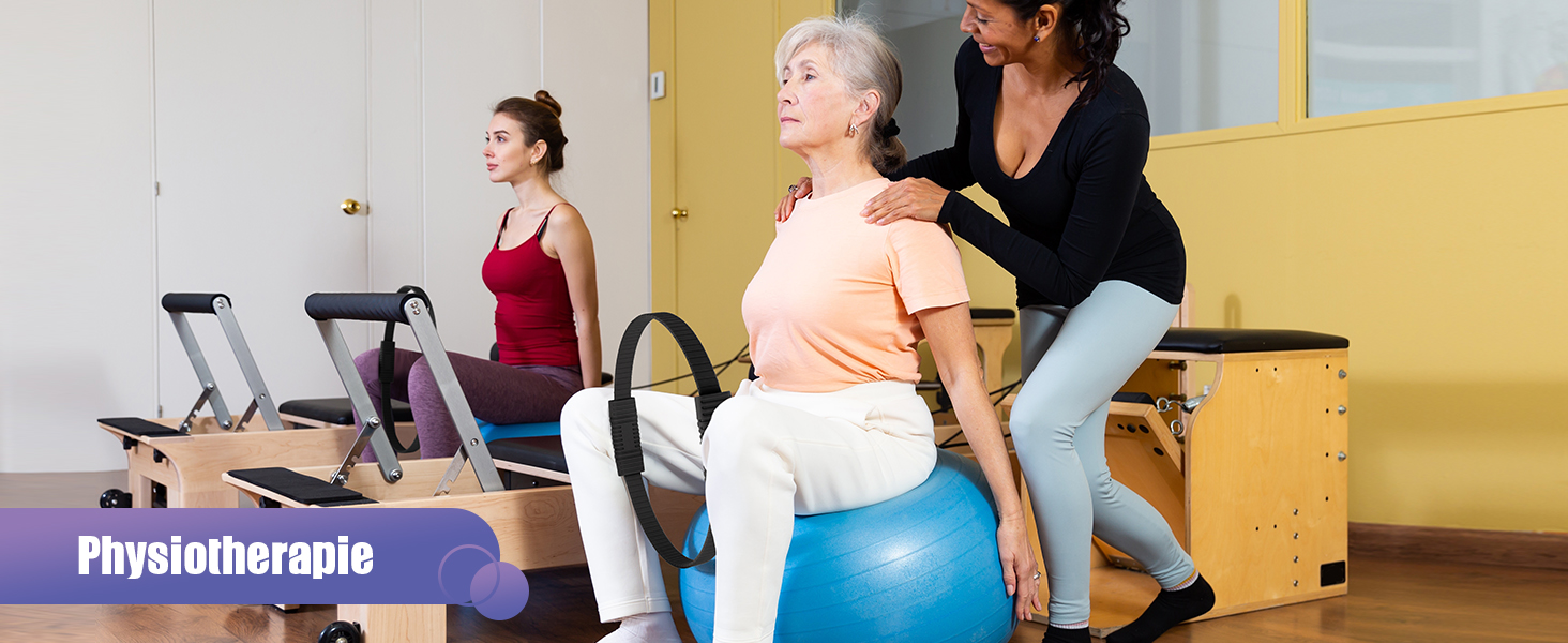 Набір для пілатесу: кільце, стрічки, міні-м'яч, постер, сумка. Core-тренінг для жінок. Чорний колір