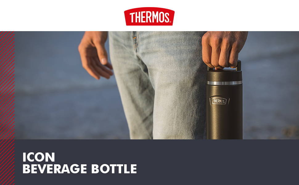 Пляшка THERMOS ICON 710 мл, темно-сіра, нержавіюча сталь, без BPA