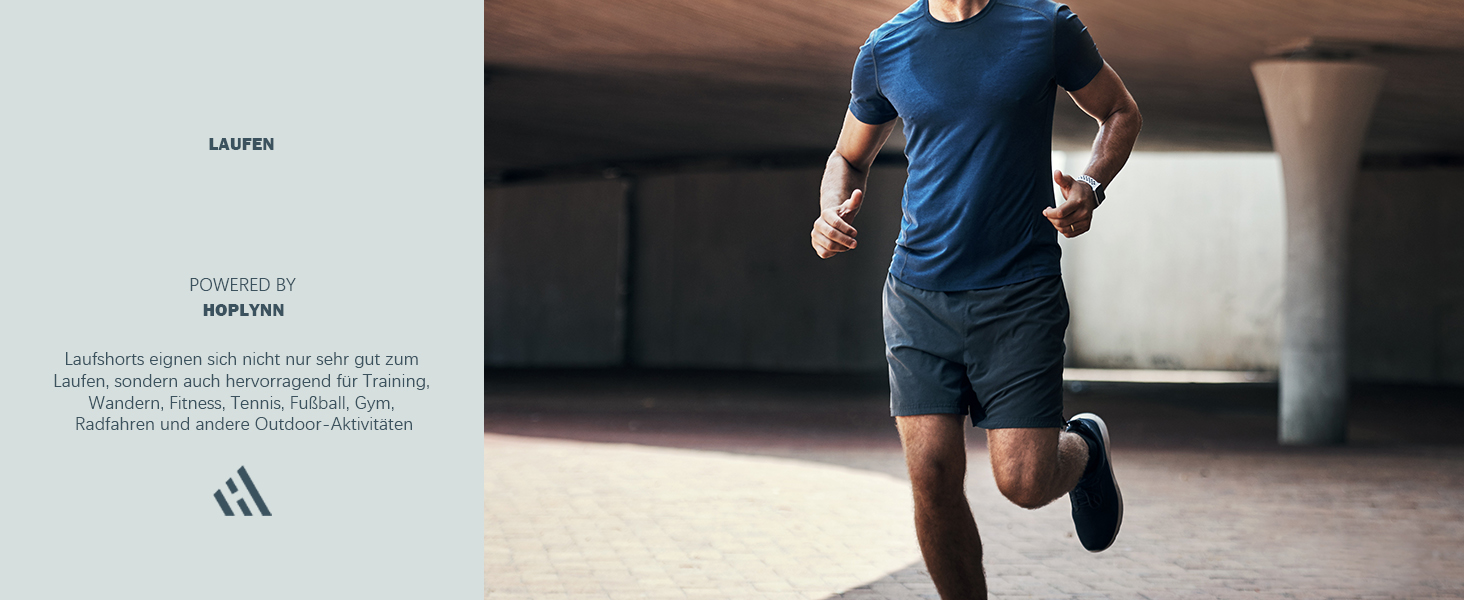 Шорти спортивні чоловічі HOPLYNN 2 шт. з кишенею на блискавці, швидковисихаючі, чорні