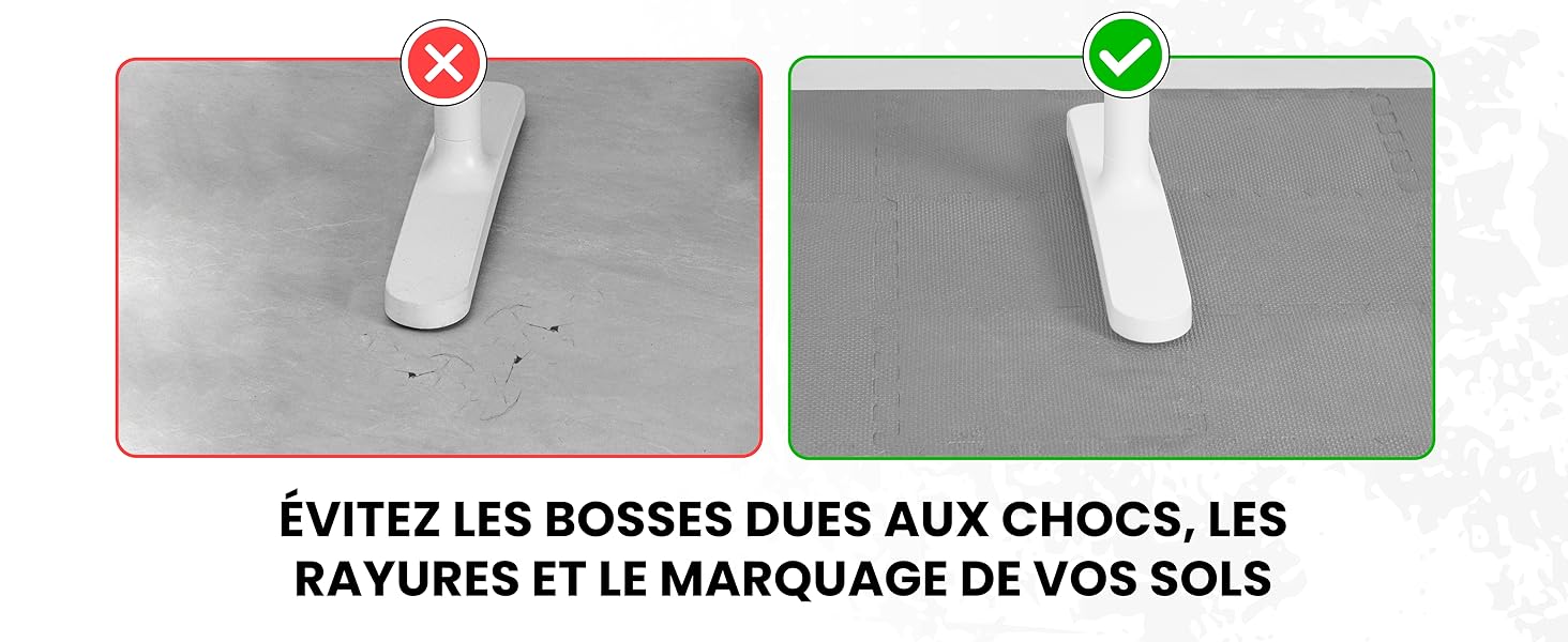 Набір захисних пазл-килимчиків для підлоги unycos (12/20/28 шт), 30x30x1 см, протиковзні мати для тренажерного залу, фітнесу та йоги, водонепроникні, сірі