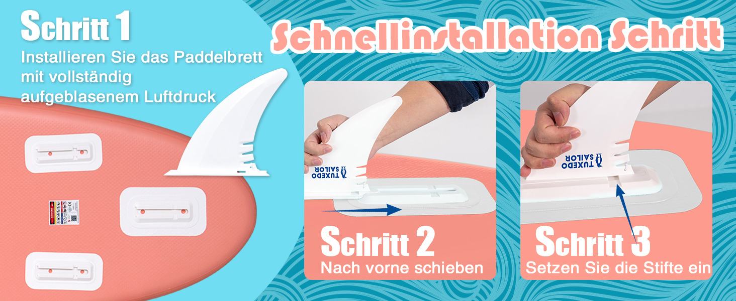 Надувне SUP-борд Tuxedo Sailor з аксесуарами, для дорослих та підлітків, блакитний та жовтий (блакитний та рожевий)