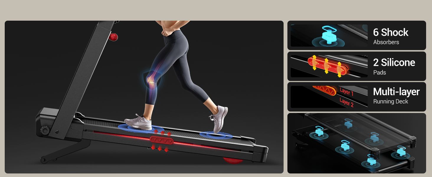 Бігова доріжка UMAY L10: електричний біговий доріжки з нахилом 20%, швидкість до 14 км/год, складний, потужність 3.5 PS, для дому, вантажопідйомність 180 кг