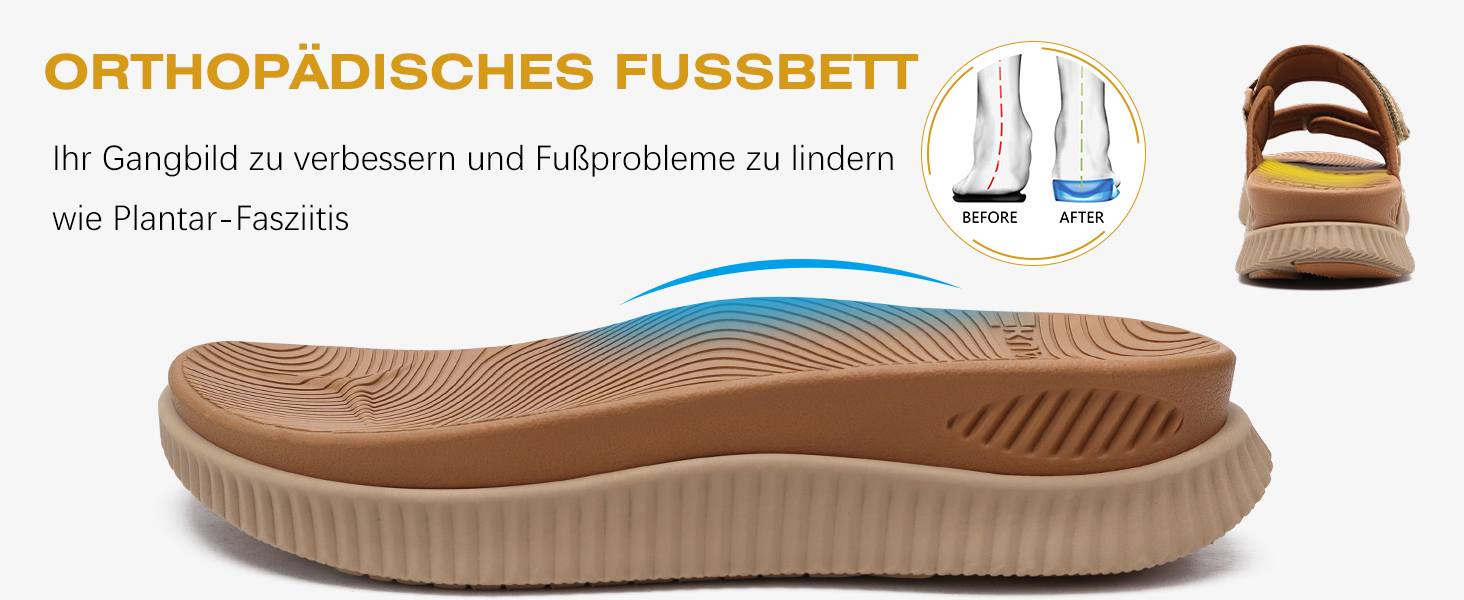 Спортивні сандалі KuaiLu жіночі з м'якою устілкою, ортопедичні для підтримки підошви, зелені, розмір 41 EU