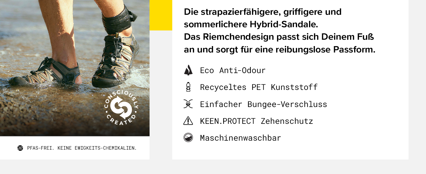 Чоловічі сандалії KEEN Drift Creek H2, 45 EU, оливковий/чорний