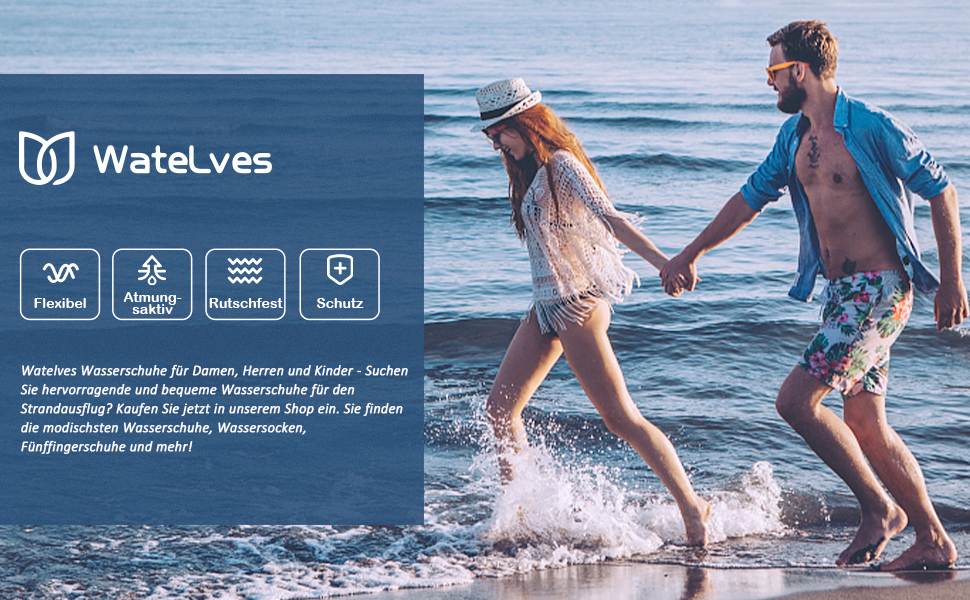 Водні шкарпетки для плавання та дайвінгу WateLves: дихаючі, антиковзкі, для жінок та чоловіків, розмір 44 EU, білий/оранжевий