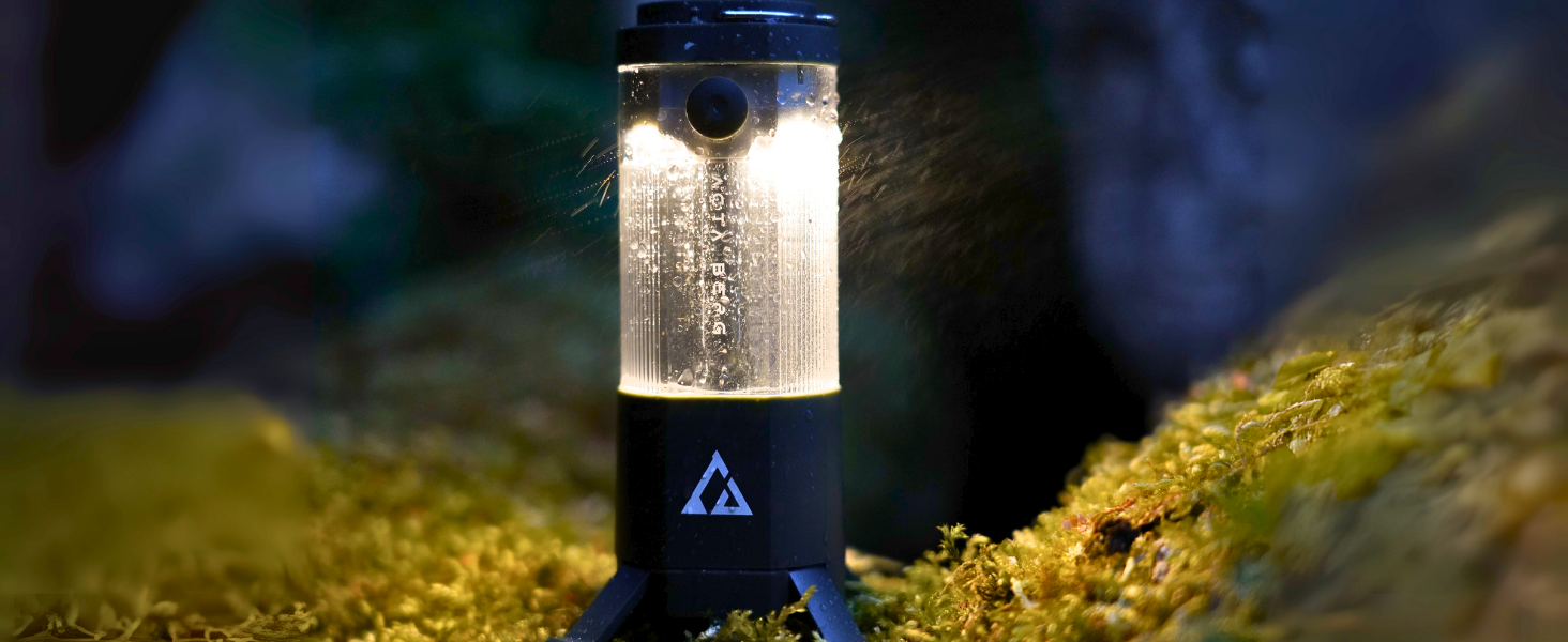 Ліхтар кемпінговий LED Acta Berg 450 люмен, акумуляторний з Power Bank (4000 mAh), до 150 год, IP44, оливково-сірий