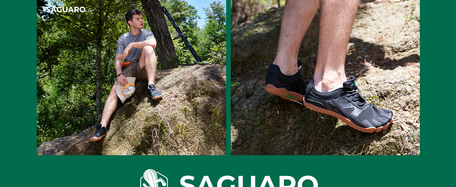 SAGUARO Unisex Барфут взуття для активного відпочинку та тренувань помаранчевого кольору, розмір 44 EU